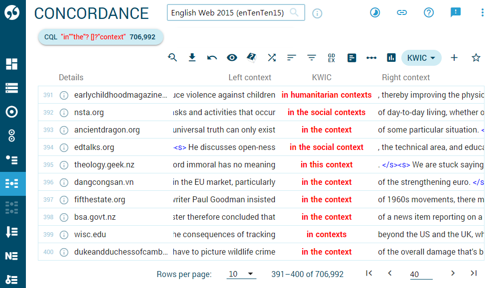 Examples of use in context found in a corpus