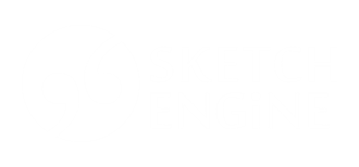 Sketch Engine logo white