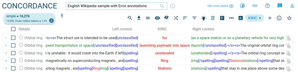 Error annotations - colors