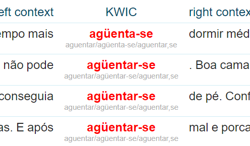 Concordance from ptTenTen Portuguese corpus